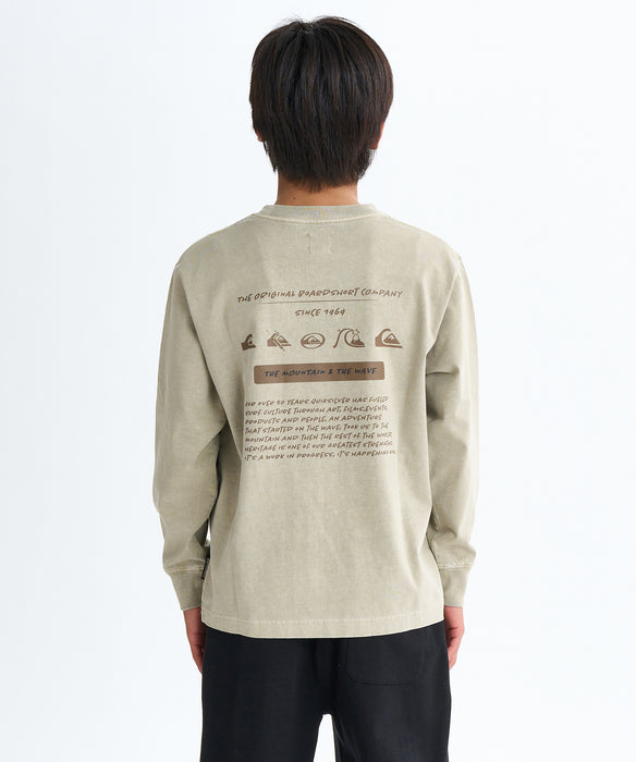 Quiksilver キッズ・ユース BW HISTORY POCKET LT YOUTH 長袖Tシャツ (130-160CM)