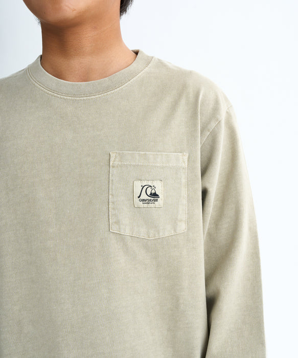 Quiksilver キッズ・ユース BW HISTORY POCKET LT YOUTH 長袖Tシャツ (130-160CM)