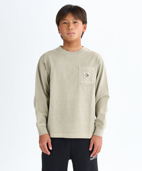 Quiksilver キッズ・ユース BW HISTORY POCKET LT YOUTH 長袖Tシャツ (130-160CM)