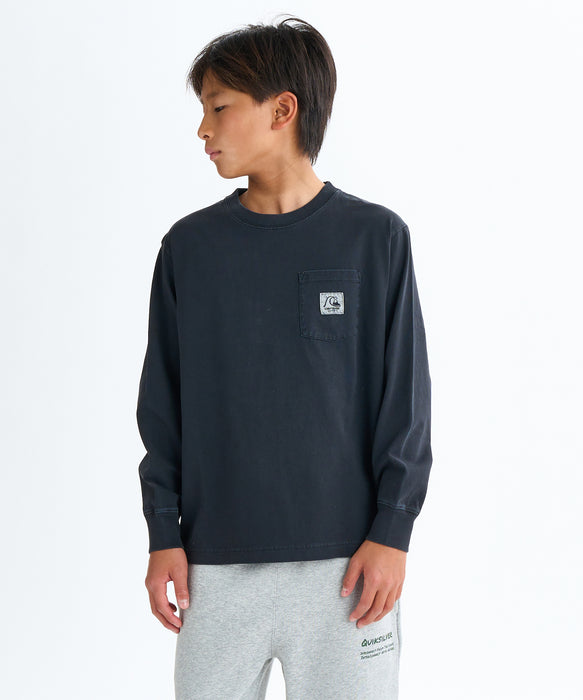 Quiksilver キッズ・ユース BW HISTORY POCKET LT YOUTH 長袖Tシャツ (130-160CM)