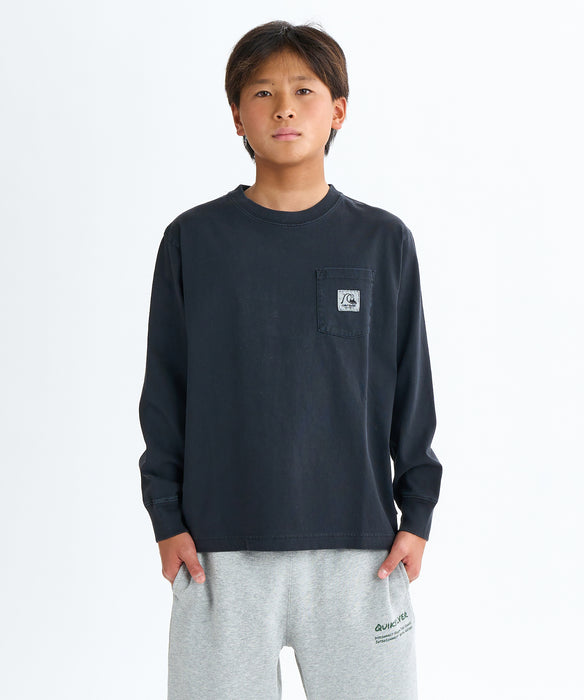 Quiksilver キッズ・ユース BW HISTORY POCKET LT YOUTH 長袖Tシャツ (130-160CM)