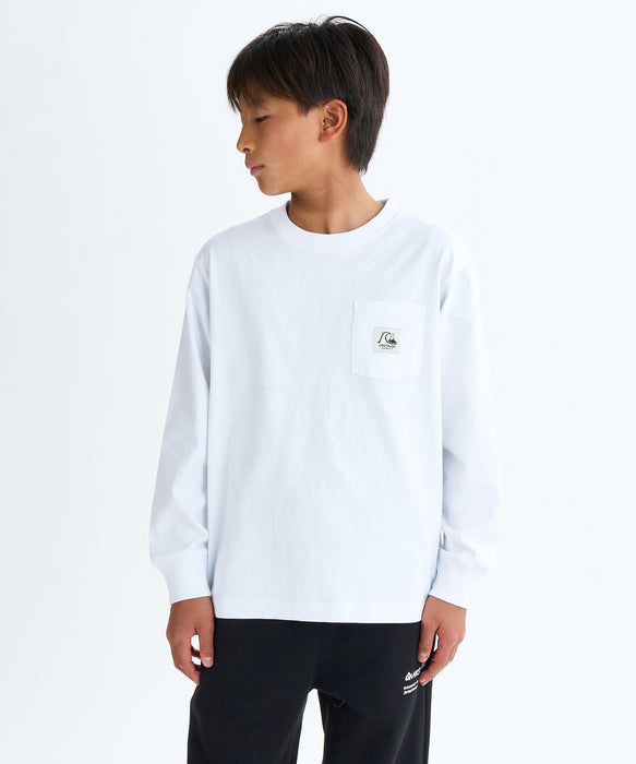Quiksilver キッズ・ユース BW HISTORY POCKET LT YOUTH 長袖Tシャツ (130-160CM)
