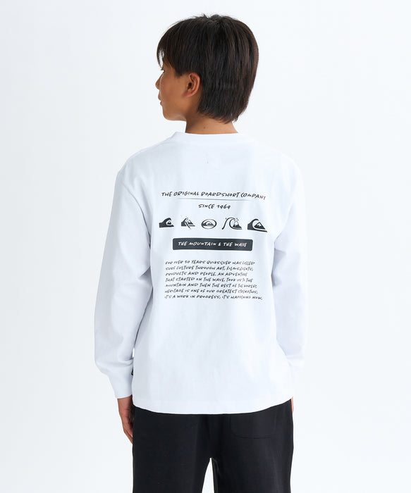 Quiksilver キッズ・ユース BW HISTORY POCKET LT YOUTH 長袖Tシャツ (130-160CM)