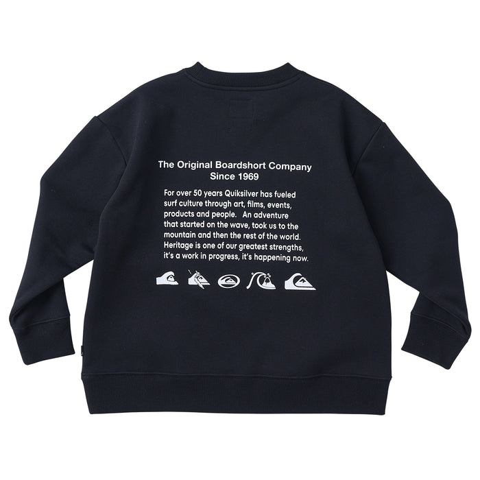 【送料無料】Quiksilver QS HISTORY CREW SWEAT KIDS