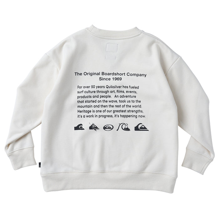 【送料無料】Quiksilver QS HISTORY CREW SWEAT KIDS