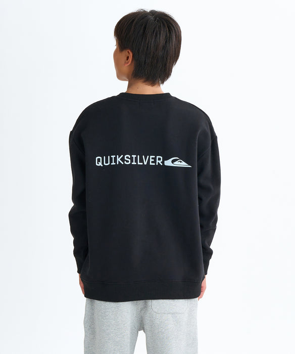 Quiksilver キッズ・ユース DNA BIG CLICKER SWEAT CREW YOUTH プルオーバー 特殊裏起毛 (130-160CM)
