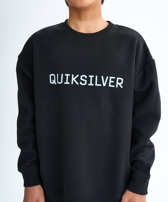 Quiksilver キッズ・ユース DNA BIG CLICKER SWEAT CREW YOUTH プルオーバー 特殊裏起毛 (130-160CM)