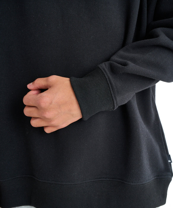 Quiksilver キッズ・ユース DNA BIG CLICKER SWEAT CREW YOUTH プルオーバー 特殊裏起毛 (130-160CM)