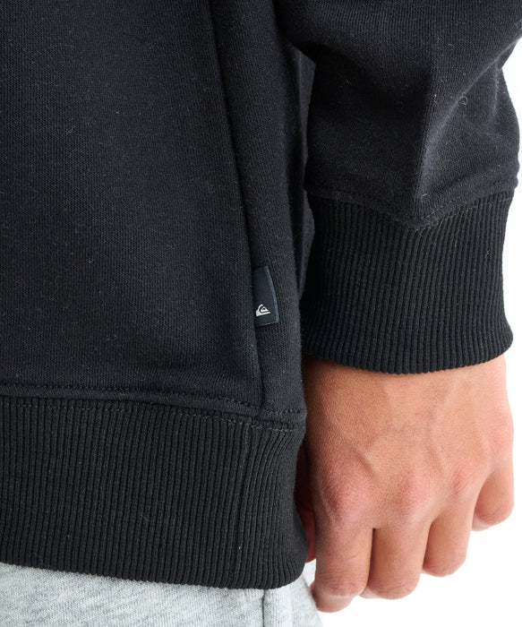 Quiksilver キッズ・ユース DNA BIG CLICKER SWEAT CREW YOUTH プルオーバー 特殊裏起毛 (130-160CM)