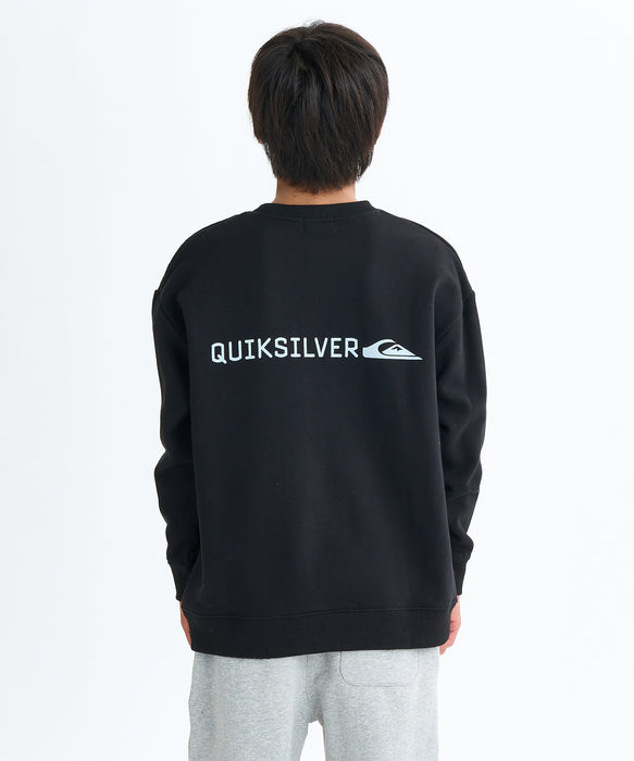 Quiksilver キッズ・ユース DNA BIG CLICKER SWEAT CREW YOUTH プルオーバー 特殊裏起毛 (130-160CM)