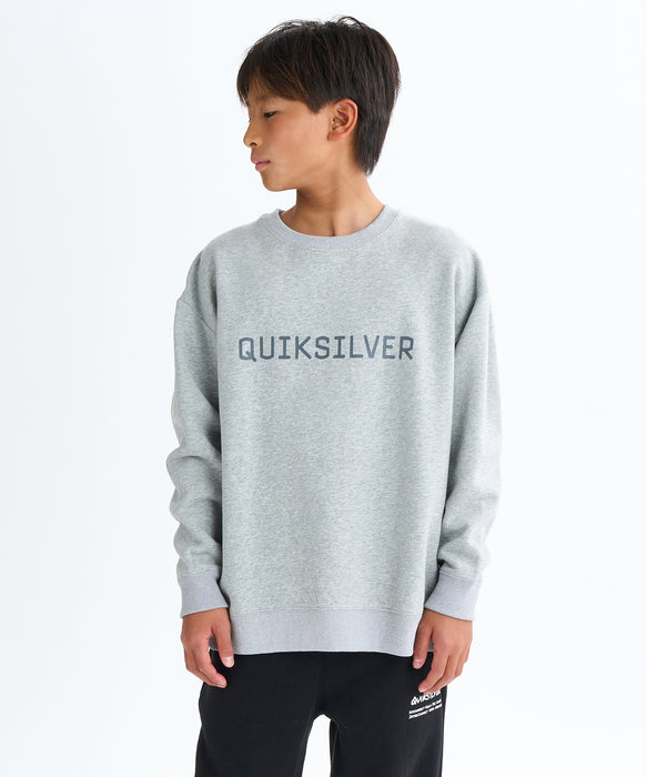 Quiksilver キッズ・ユース DNA BIG CLICKER SWEAT CREW YOUTH プルオーバー 特殊裏起毛 (130-160CM)