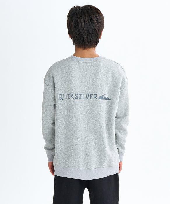 Quiksilver キッズ・ユース DNA BIG CLICKER SWEAT CREW YOUTH プルオーバー 特殊裏起毛 (130-160CM)