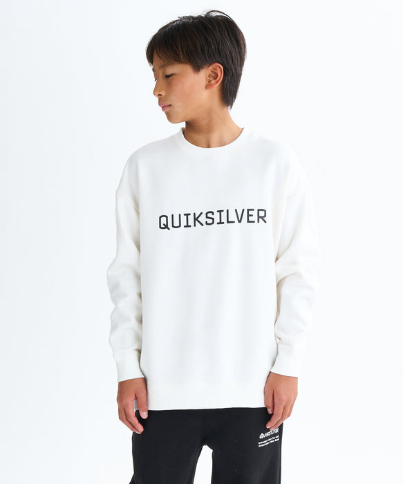 Quiksilver キッズ・ユース DNA BIG CLICKER SWEAT CREW YOUTH プルオーバー 特殊裏起毛 (130-160CM)