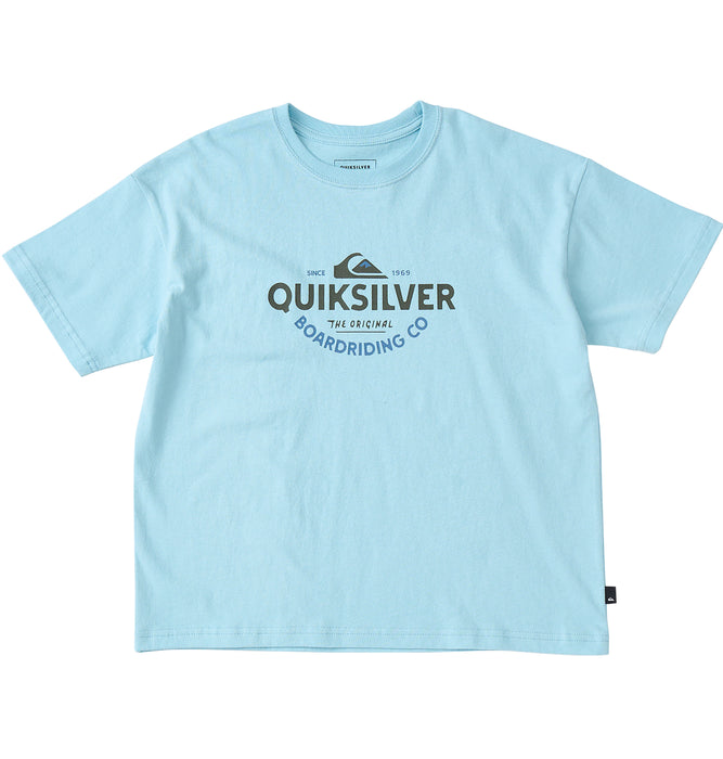 【OUTLET】QUIKSILVER キッズ・ユース TYPED OUT ST YOUTH 半袖コットンTシャツ ルーズフィット (130-160cm)