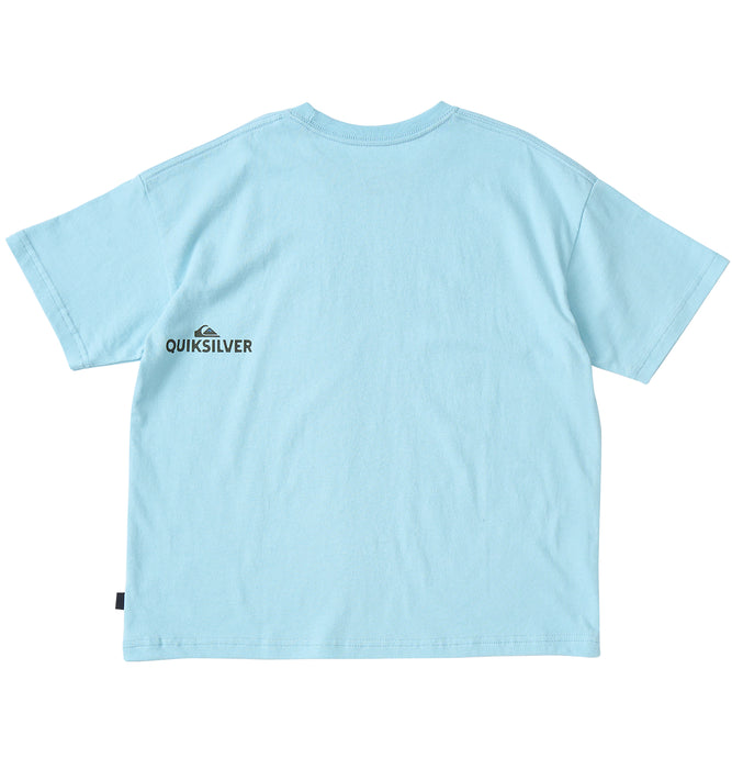【OUTLET】QUIKSILVER キッズ・ユース TYPED OUT ST YOUTH 半袖コットンTシャツ ルーズフィット (130-160cm)
