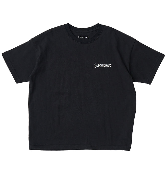 【OUTLET】QUIKSILVER キッズ・ユース FROG RITUAL ST YOUTH 半袖コットンTシャツ ルーズフィット バックプリント (130-160cm)