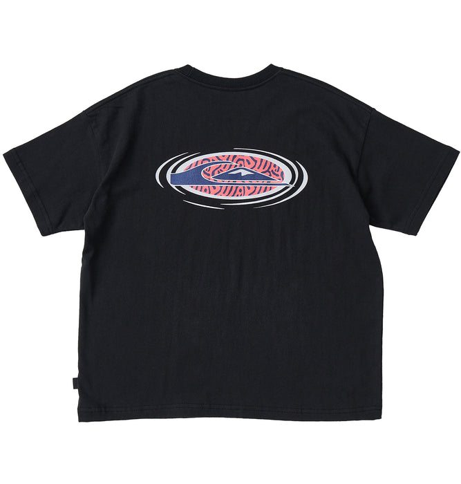 【OUTLET】QUIKSILVER キッズ・ユース FROG RITUAL ST YOUTH 半袖コットンTシャツ ルーズフィット バックプリント (130-160cm)