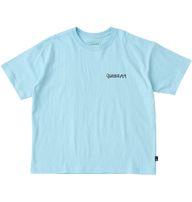 【OUTLET】QUIKSILVER キッズ・ユース FROG RITUAL ST YOUTH 半袖コットンTシャツ ルーズフィット バックプリント (130-160cm)
