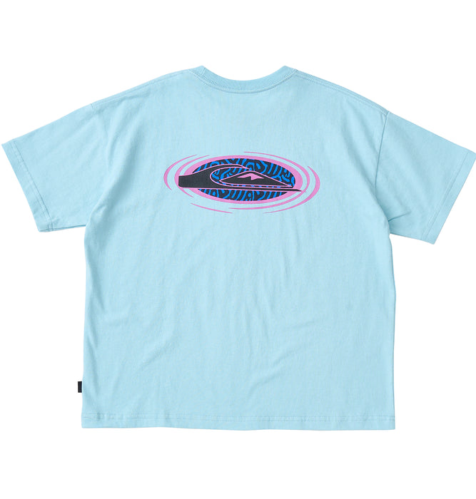 【OUTLET】QUIKSILVER キッズ・ユース FROG RITUAL ST YOUTH 半袖コットンTシャツ ルーズフィット バックプリント (130-160cm)