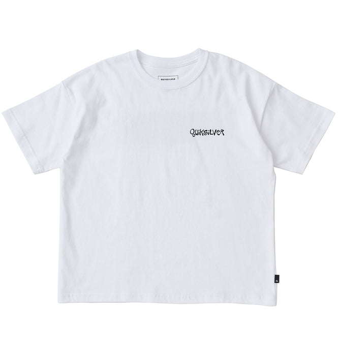 【OUTLET】QUIKSILVER キッズ・ユース FROG RITUAL ST YOUTH 半袖コットンTシャツ ルーズフィット バックプリント (130-160cm)