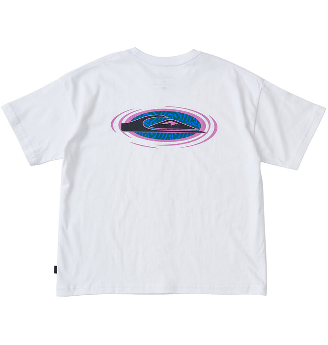 【OUTLET】QUIKSILVER キッズ・ユース FROG RITUAL ST YOUTH 半袖コットンTシャツ ルーズフィット バックプリント (130-160cm)