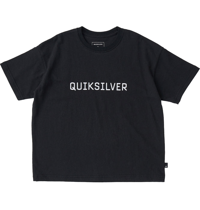【OUTLET】QUIKSILVER キッズ・ユース DNA BIG CLICKER ST Y 半袖コットンTシャツ ルーズフィット ロゴT (130-160cm)