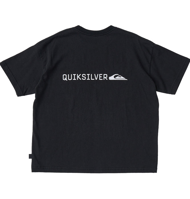 【OUTLET】QUIKSILVER キッズ・ユース DNA BIG CLICKER ST Y 半袖コットンTシャツ ルーズフィット ロゴT (130-160cm)