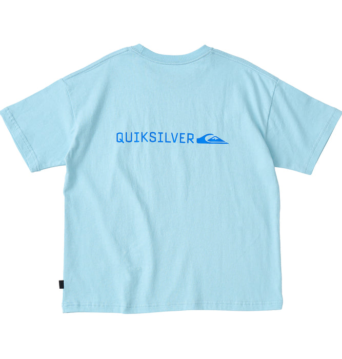 【OUTLET】QUIKSILVER キッズ・ユース DNA BIG CLICKER ST Y 半袖コットンTシャツ ルーズフィット ロゴT (130-160cm)