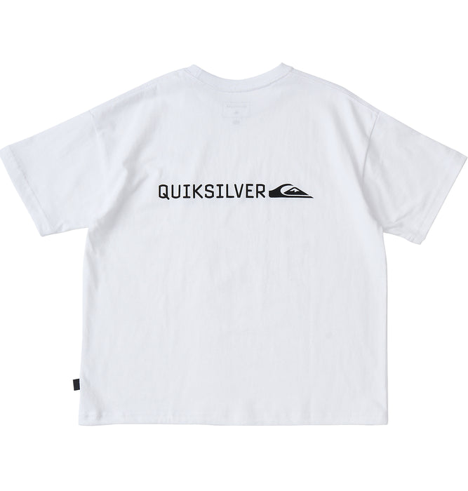 【OUTLET】QUIKSILVER キッズ・ユース DNA BIG CLICKER ST Y 半袖コットンTシャツ ルーズフィット ロゴT (130-160cm)