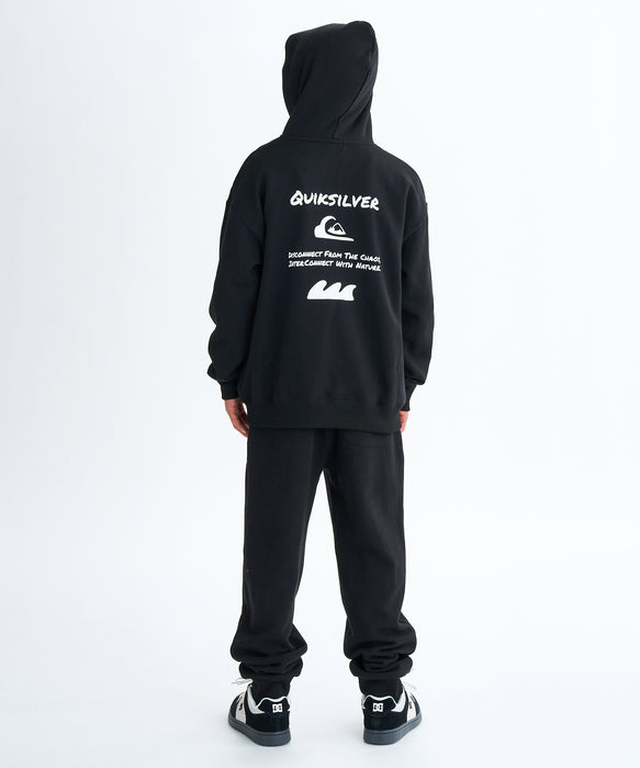 パーカー　Quicksilver  キッズ　130 新品未使用 ラッシュガード OMNI BOX HOODIE YOUT&frasl;クイックシルバーキッズ長袖ジップアップパーカーラッシュガード(水着) キッズ 子供 男の子