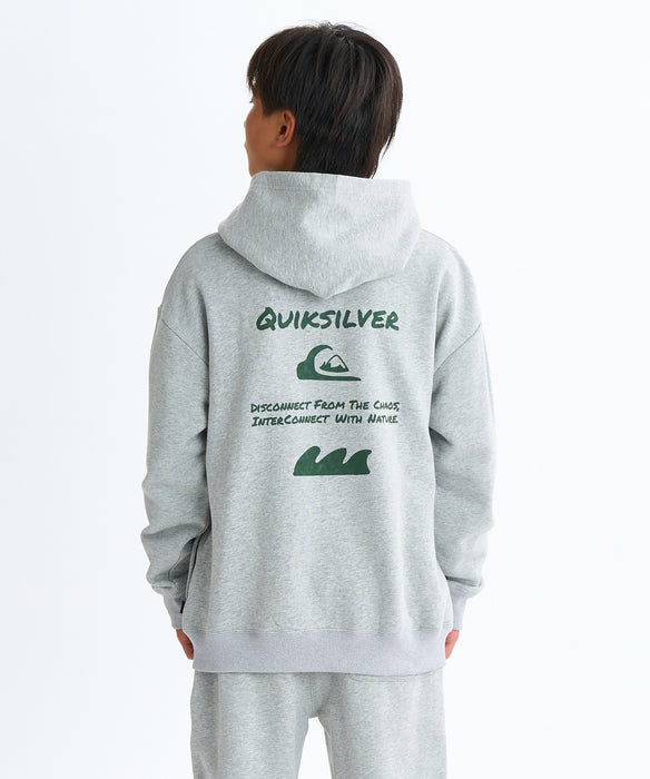 Quiksilver HAND DRAWN ZIP PK YOUTH フーディ パーカー 特殊裏起毛