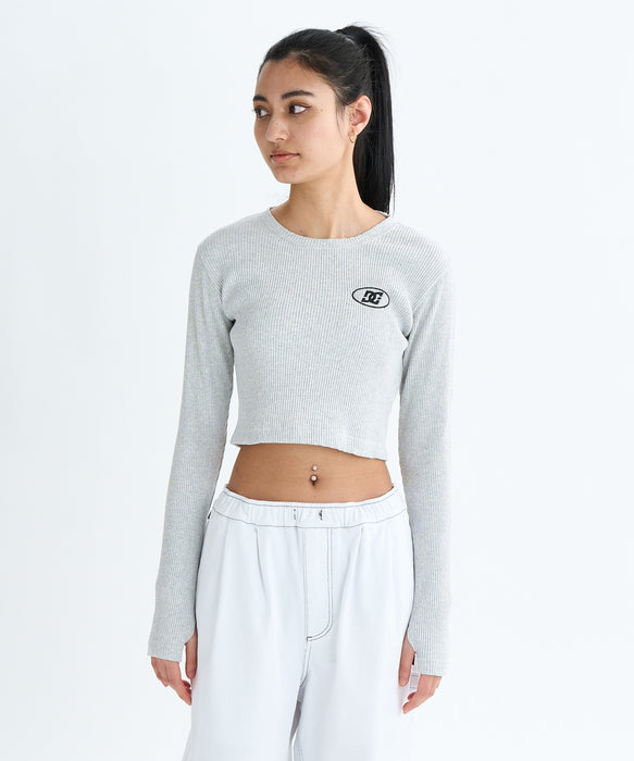 DC Shoes 25 WS TELECO SHORT LS 長袖Tシャツ ウィメンズ