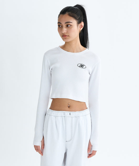 DC Shoes 25 WS TELECO SHORT LS 長袖Tシャツ ウィメンズ