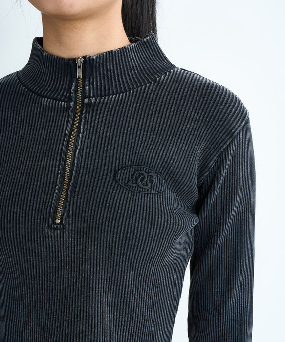 DC Shoes 25 WSTELECO HARLFZIP SHORT LS 長袖Tシャツ ウィメンズ DC Shoes 25 WSTELECO HARLFZIP SHORT LS 長袖Tシャツ ウィメンズ