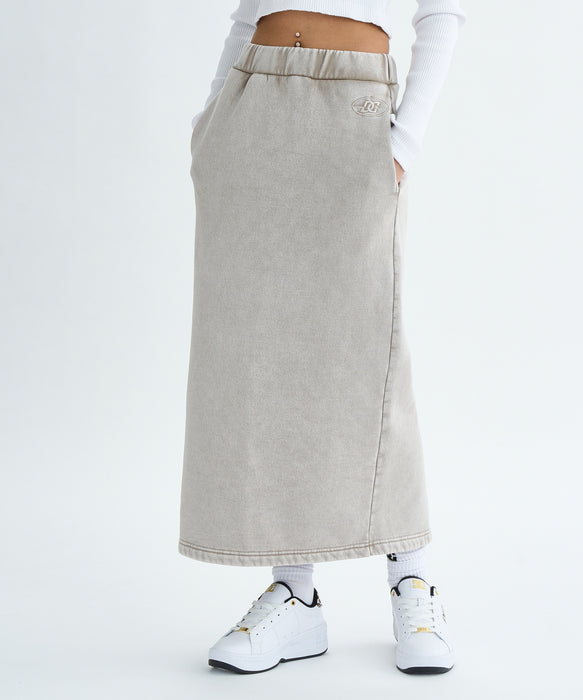 【OUTLET】DC Shoes 25 WS HIDDEN FLEECE LONG SKIRT スカート 裏起毛 ウィメンズ