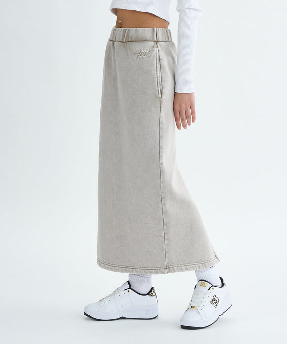 【OUTLET】DC Shoes 25 WS HIDDEN FLEECE LONG SKIRT スカート 裏起毛 ウィメンズ