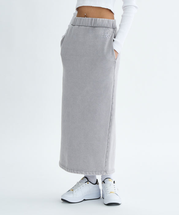 OUTLET FAMILY SALE】DC Shoes 25 WS HIDDEN FLEECE LONG SKIRT