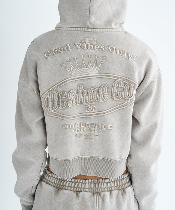 【OUTLET】DC Shoes 25 WS HIDDEN SHORT ZH フーディ パーカー 裏起毛 セットアップ ウィメンズ