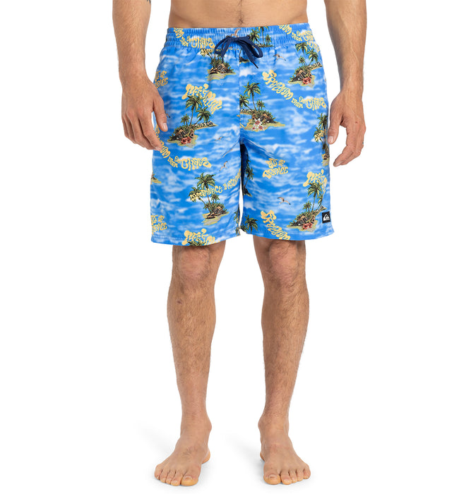 【OUTLET】QUIKSILVER メンズ EVERYDAY STRAIGHT VL ジャムボードショーツ ノンストレッチ 19インチ インナーショーツ付き (ウエストゴムタイプ)<EVERYDAY COLLECTION>