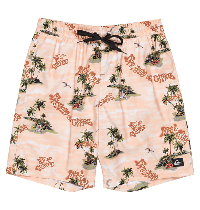 【OUTLET】QUIKSILVER メンズ EVERYDAY STRAIGHT VL ジャムボードショーツ ノンストレッチ 19インチ インナーショーツ付き (ウエストゴムタイプ)<EVERYDAY COLLECTION>