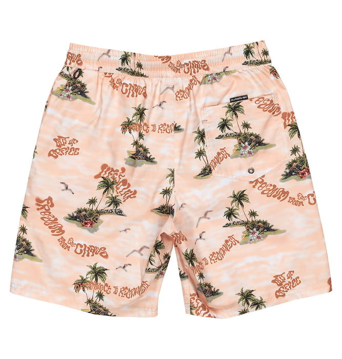 【OUTLET】QUIKSILVER メンズ EVERYDAY STRAIGHT VL ジャムボードショーツ ノンストレッチ 19インチ インナーショーツ付き (ウエストゴムタイプ)<EVERYDAY COLLECTION>