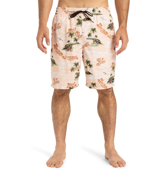 【OUTLET】QUIKSILVER メンズ EVERYDAY STRAIGHT VL ジャムボードショーツ ノンストレッチ 19インチ インナーショーツ付き (ウエストゴムタイプ)<EVERYDAY COLLECTION>