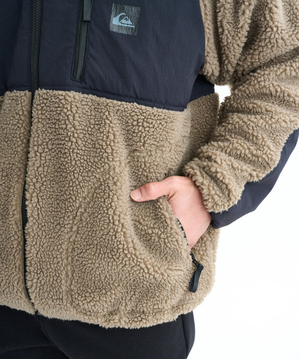 【OUTLET】Quiksilver メンズ BOA JACKET ボアジャケット アウター ルーズフィット 撥水