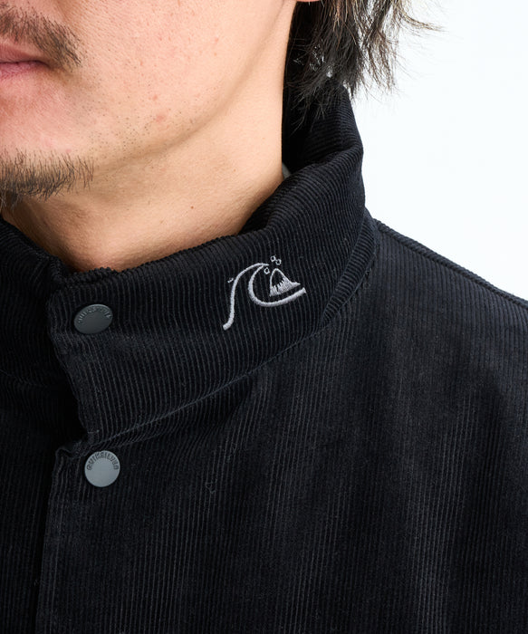 【OUTLET FAMILY SALE】Quiksilver メンズ COLD WIND JACKET コーデュロイジャケット ルーズフィット 撥水