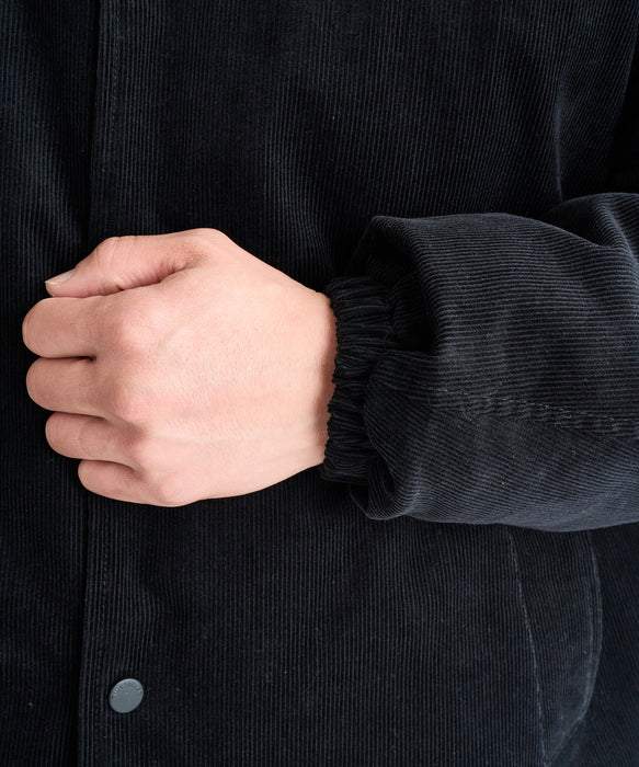 【OUTLET FAMILY SALE】Quiksilver メンズ COLD WIND JACKET コーデュロイジャケット ルーズフィット 撥水