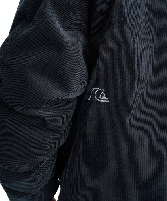 【OUTLET FAMILY SALE】Quiksilver メンズ COLD WIND JACKET コーデュロイジャケット ルーズフィット 撥水