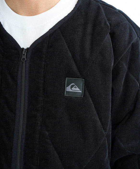 【OUTLET】Quiksilver メンズ COLD WIND CARDIGAN コーデュロイカーディガン ルーズフィット 撥水