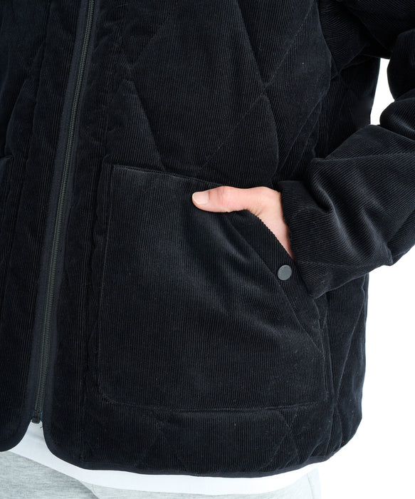 【OUTLET】Quiksilver メンズ COLD WIND CARDIGAN コーデュロイカーディガン ルーズフィット 撥水