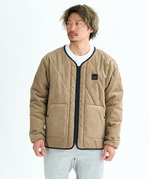 【OUTLET】Quiksilver メンズ COLD WIND CARDIGAN コーデュロイカーディガン ルーズフィット 撥水