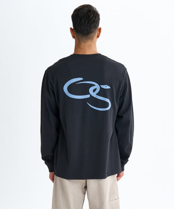 【OUTLET】Quiksilver メンズ SNAKE TYPE LT 長袖Tシャツ